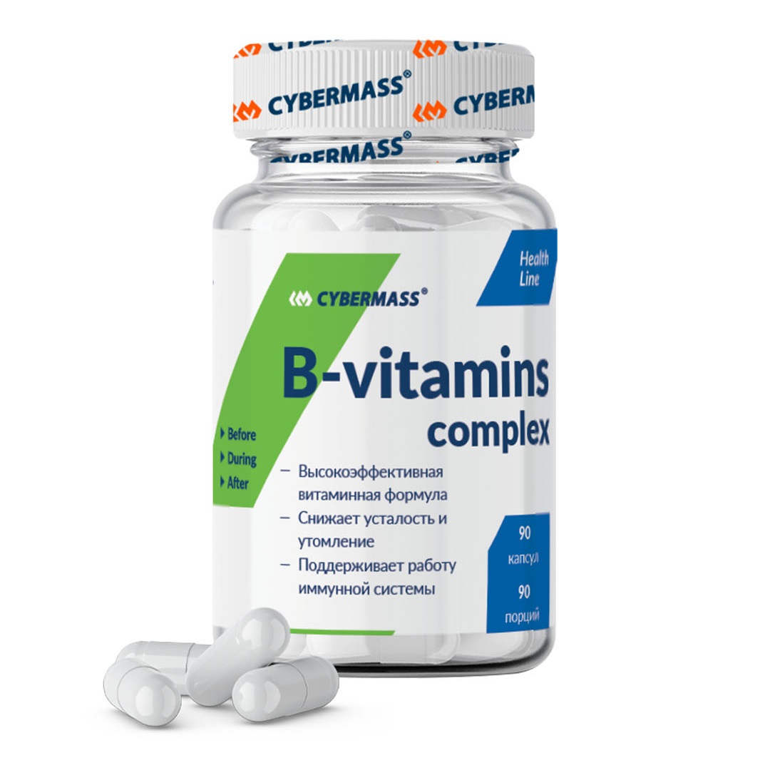 CyberMass Комплекс витаминов группы B, 90 капсул (CyberMass,