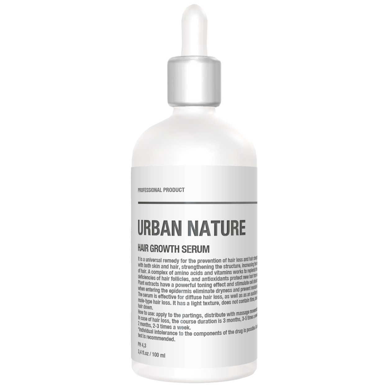 Urban Nature Сыворотка против выпадения и для роста волос, 1
