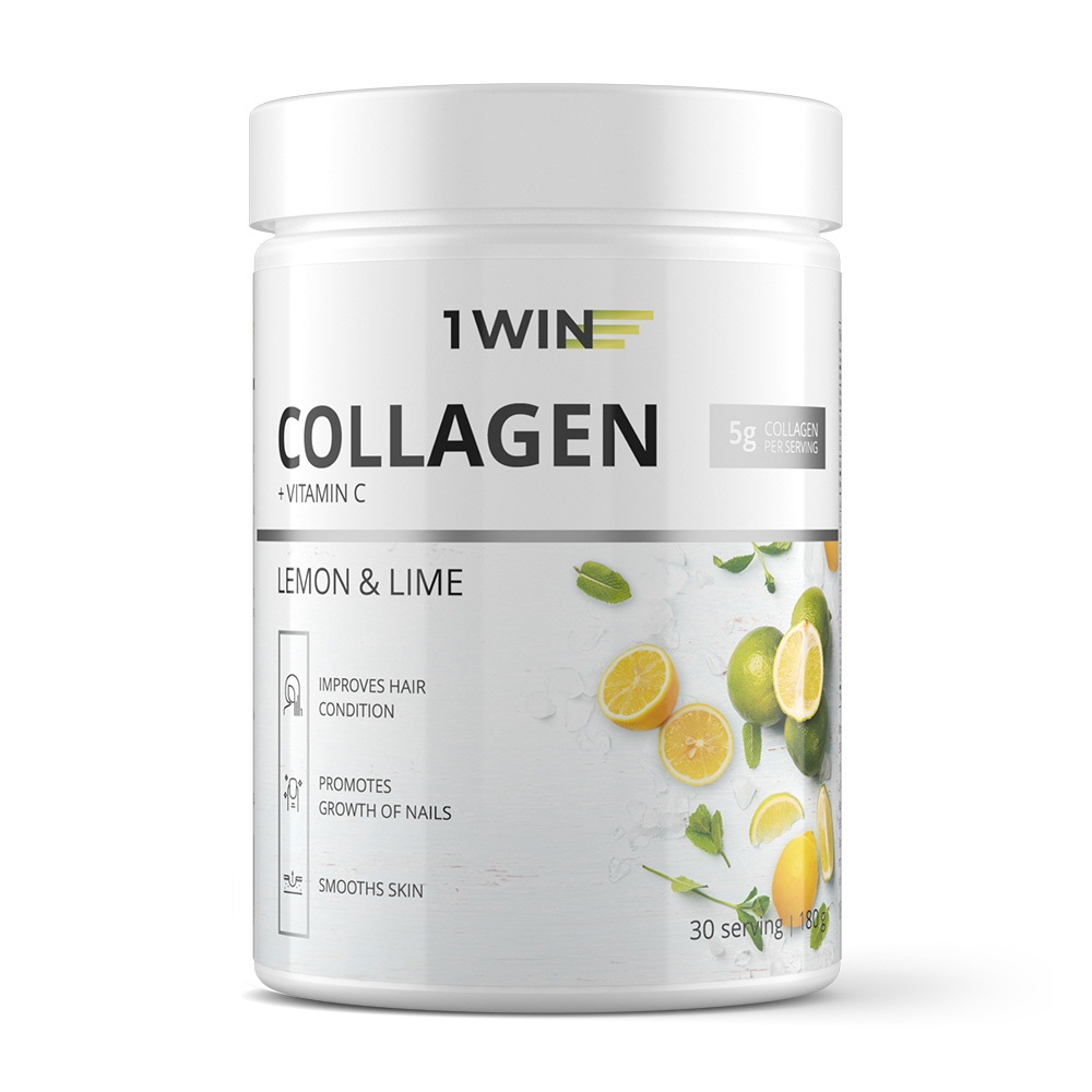1WIN Комплекс Коллаген с витамином С со вкусом лимон-лайм,