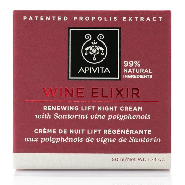 Apivita Ночной крем-лифтинг, 50 мл (Apivita, Wine Elixir)