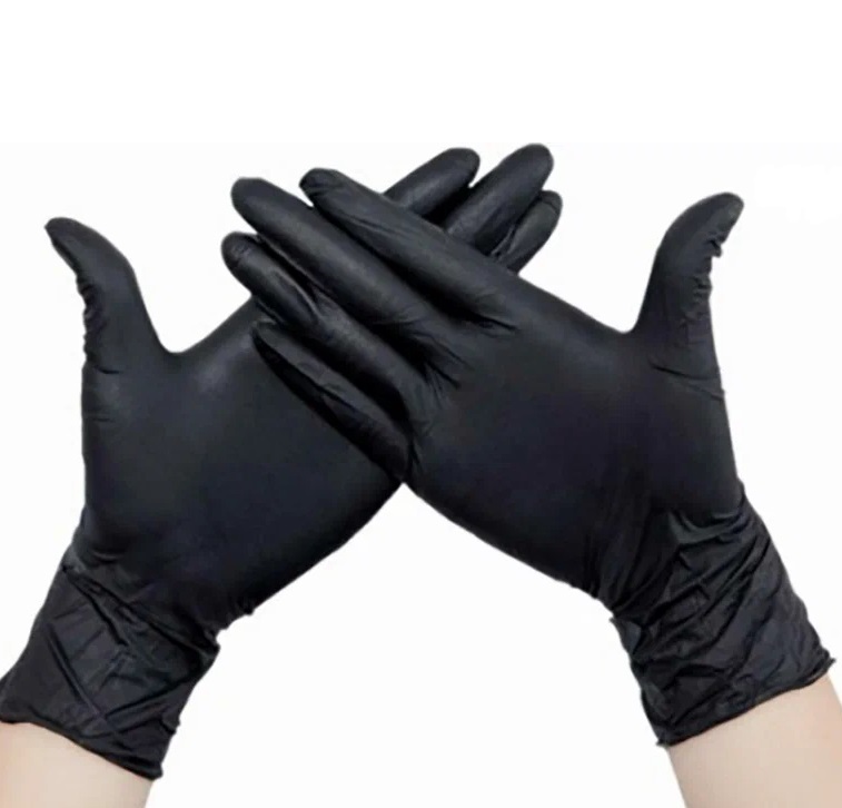 Чистовье Перчатки нитриловые Ecolat размер М черные, 100 шт 