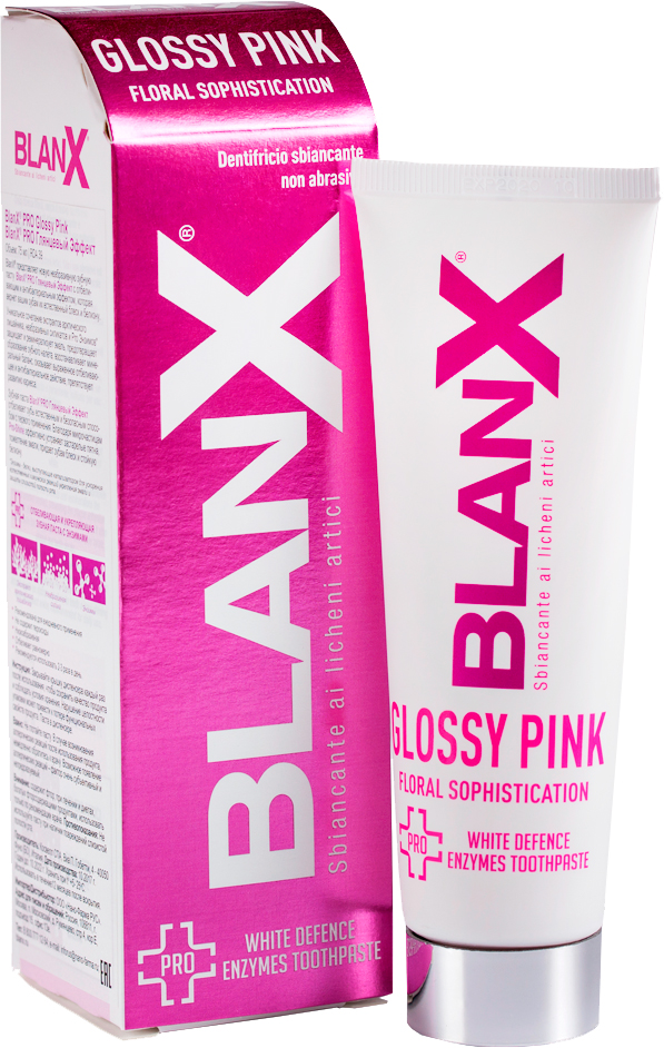 Blanx Pro Glossy Pink Зубная паста Про-глянцевый эффект 75 м