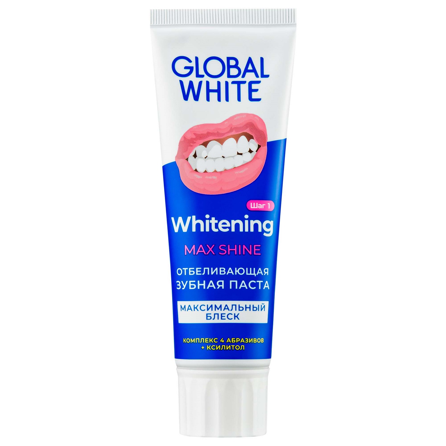 Global White Отбеливающая зубная паста Max Shine, 100 г (Glo