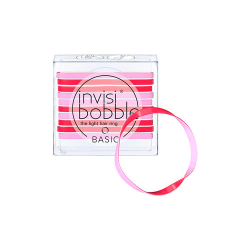 Invisibobble Резинка для волос Basic Jelly Twist красно-розо