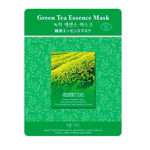 Mijin Маска тканевая зеленый чай Green Tea Essence Mask, 1 ш