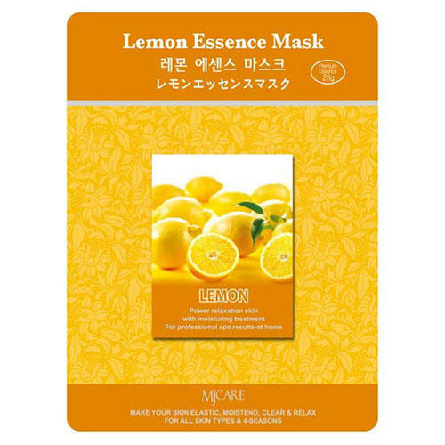 Mijin Тканевая маска лимон Lemon Essence Mask Mijin 23 г (Mi
