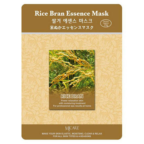 Mijin Тканевая маска рисовые отруби Rice Bran Essence Mask M