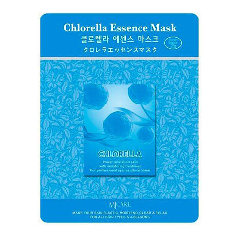 Mijin Маска тканевая хлорелла Chlorella Essence Mask, 1 шт (