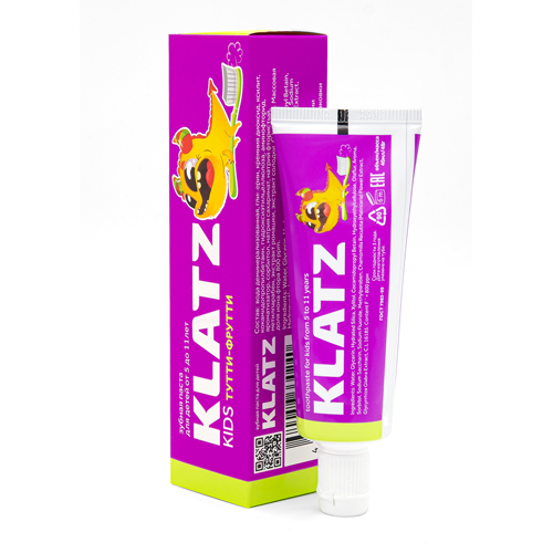 Klatz Детская зубная паста Тутти-фрутти Kids, 40 мл (Klatz, 