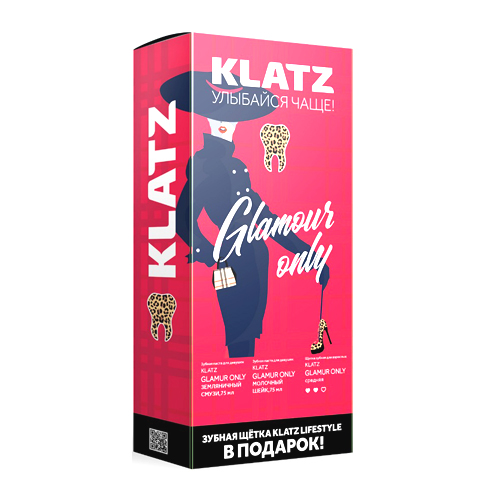 Klatz Набор: Зубная паста Земляничный смузи, 75 мл + Зубна