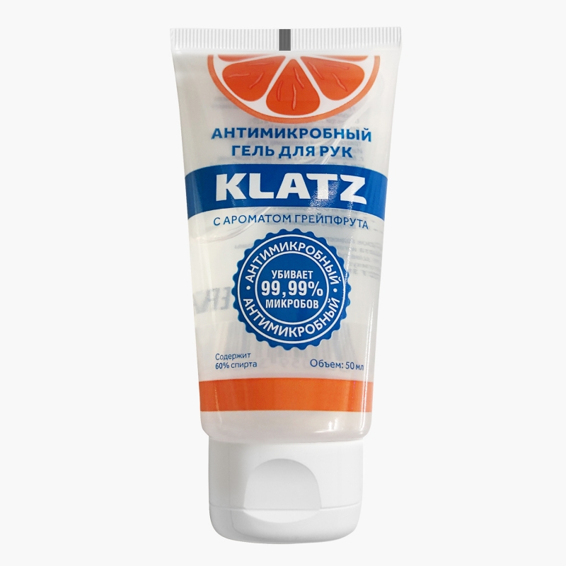 Klatz Антимикробный гель для рук с ароматом грейпфрута, 50 м