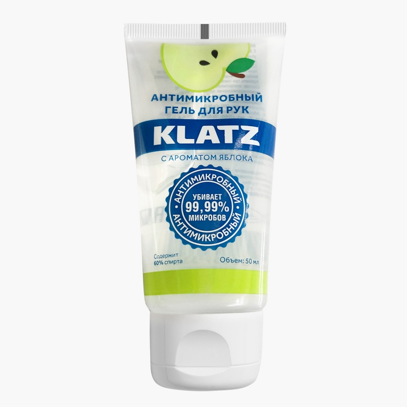 Klatz Антимикробный гель для рук с ароматом яблока, 50 мл (K