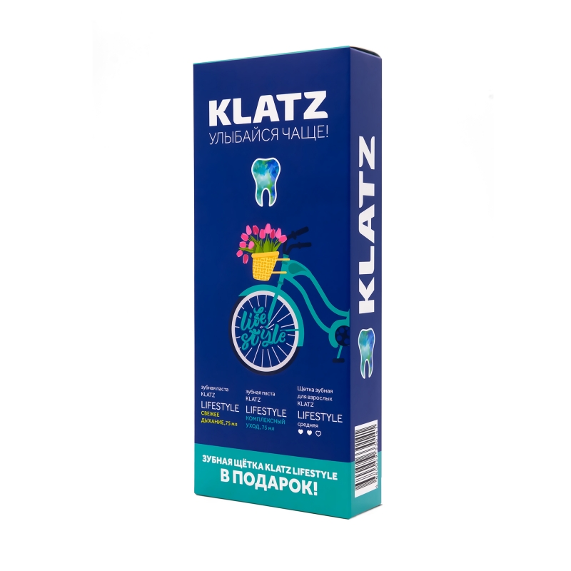 Klatz Набор: Зубная паста Свежее дыхание, 75 мл + Зубная п