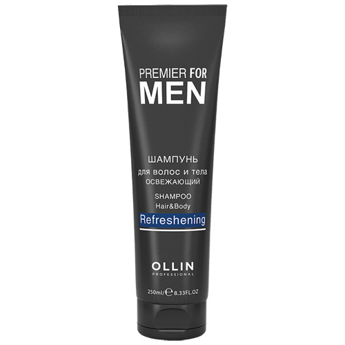 Ollin Professional Освежающий шампунь для волос и тела, 250 