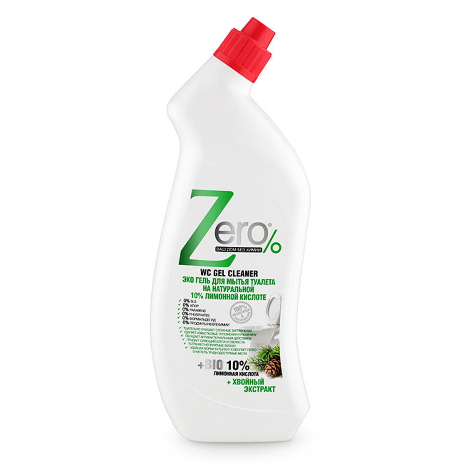 Zero Гель для мытья туалета лимон, 750 мл (Zero, )