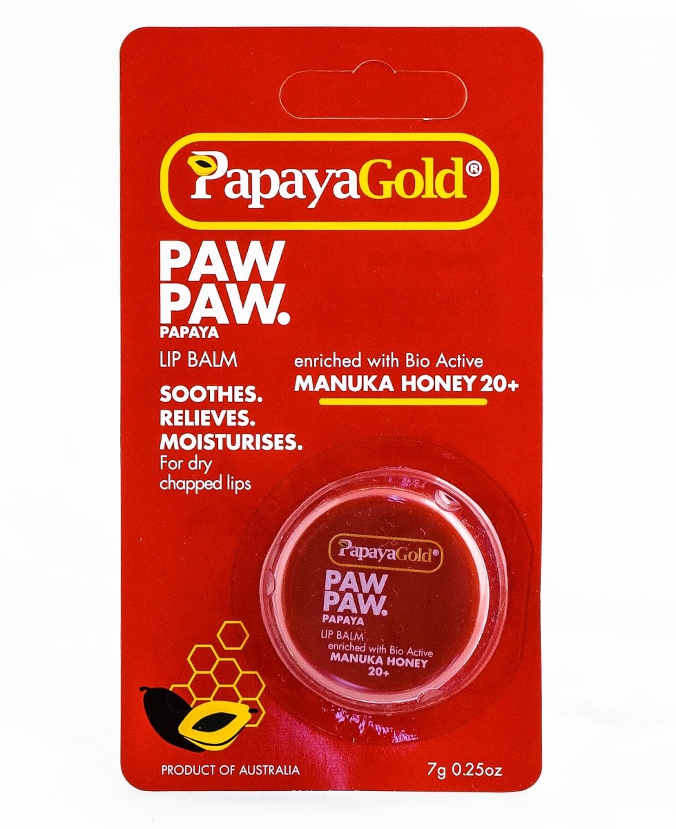 Papaya Gold Увлажняющий бальзам для кожи губ с медом Манука,