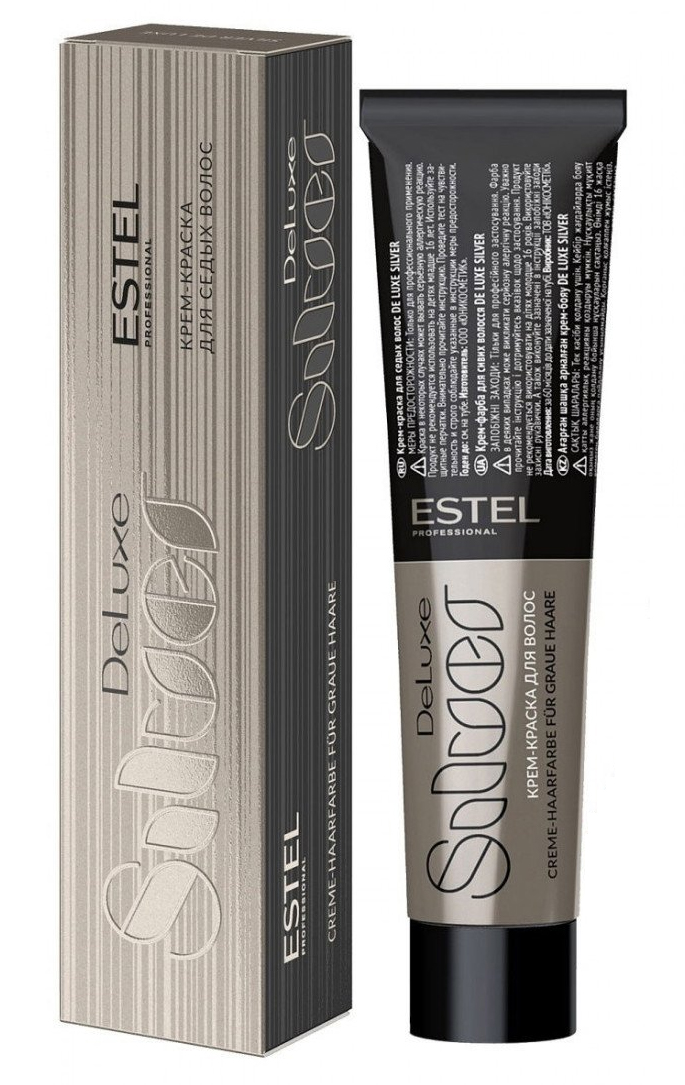 Estel Крем-краска для седых волос De Luxe Silver, 60 мл (Est