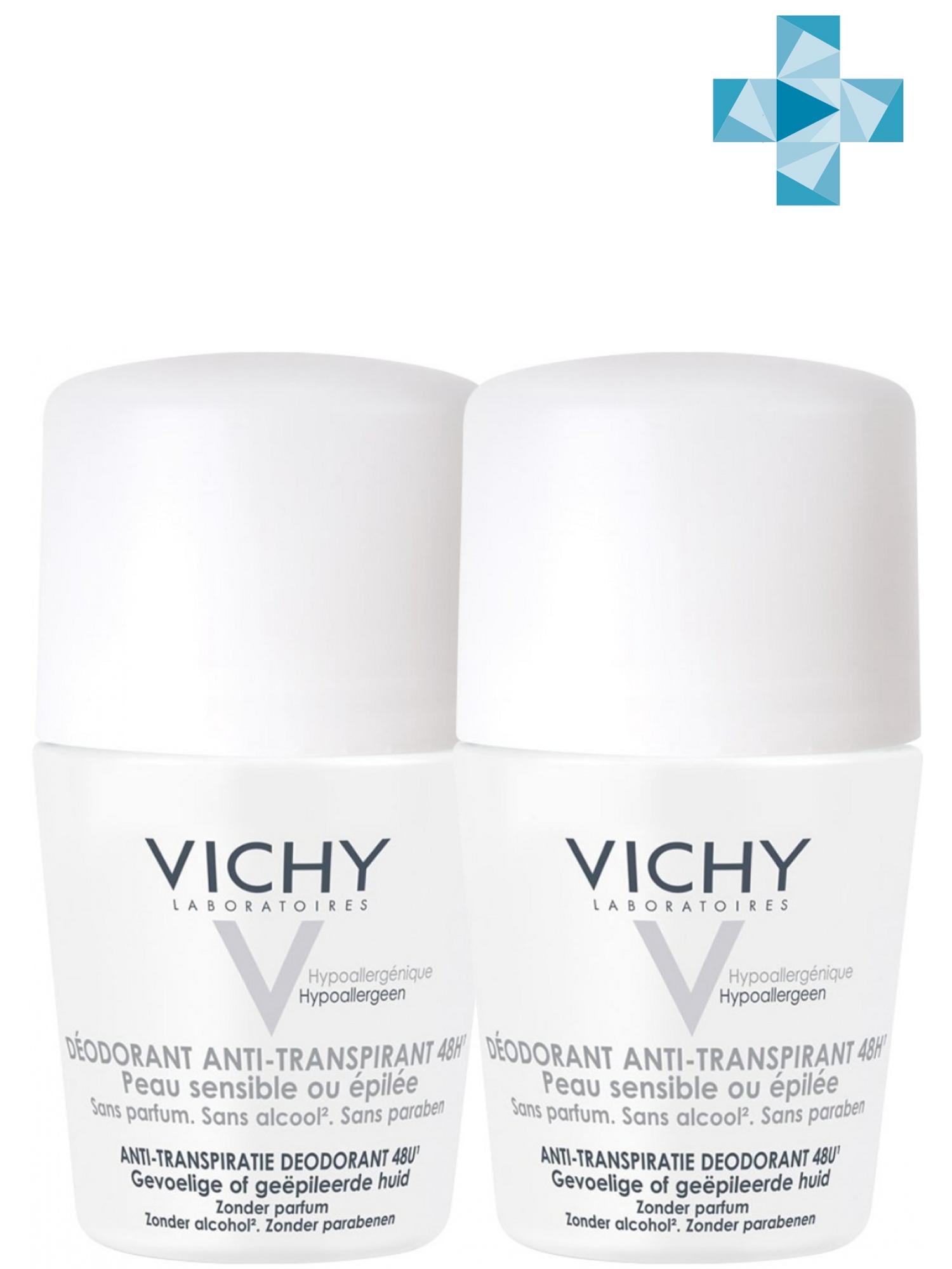 Vichy Комплект Дезодорант-шарик 48 ч для чувствительной кожи