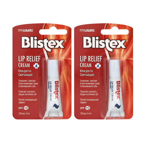 Blistex Комплект Крем для губ смягчающий 2х6 мл (Blistex, Bl