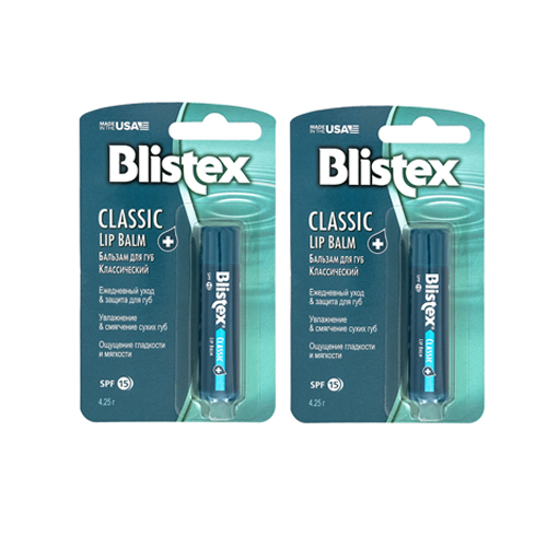 Blistex Комплект Бальзам для губ классический 2х4,25 гр. (Bl