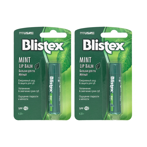 Blistex Комплект Бальзам для губ мятный 2х4,25 гр. (Blistex,
