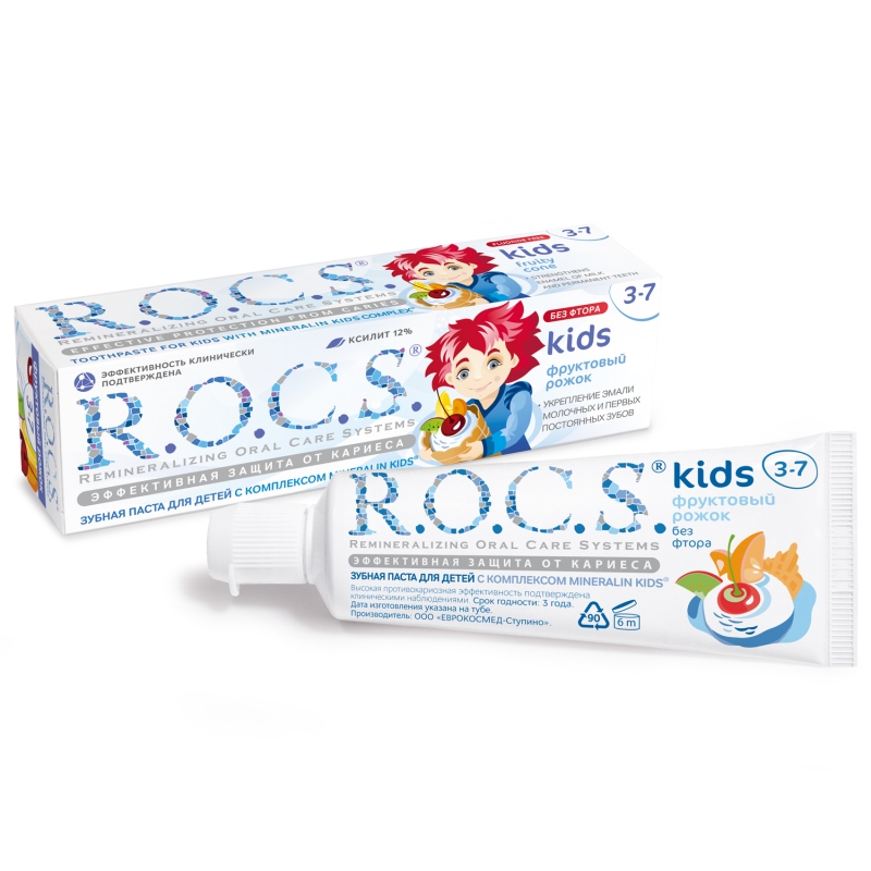 R.O.C.S. Зубная паста Рокс Для детей Фруктовый рожок 45 гр (