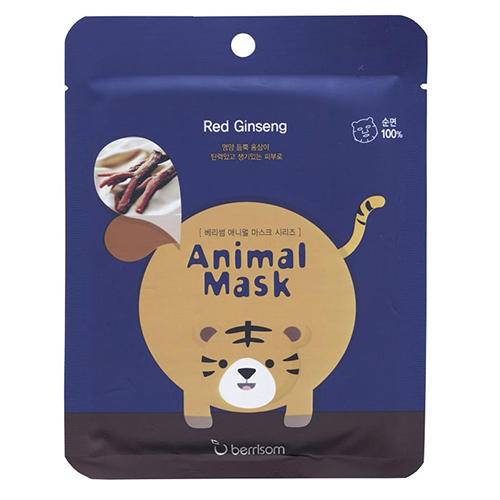 Berrisom Тканевая маска с экстрактом женьшеня Animal mask se