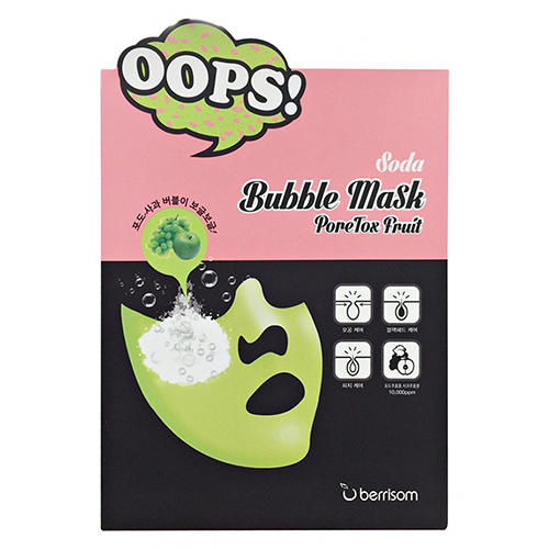 Berrisom Очищающая поры маска Soda Bubble Mask PoreTox Fruit
