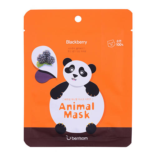 Berrisom Тканевая маска с экстрактом ежевики Animal mask ser