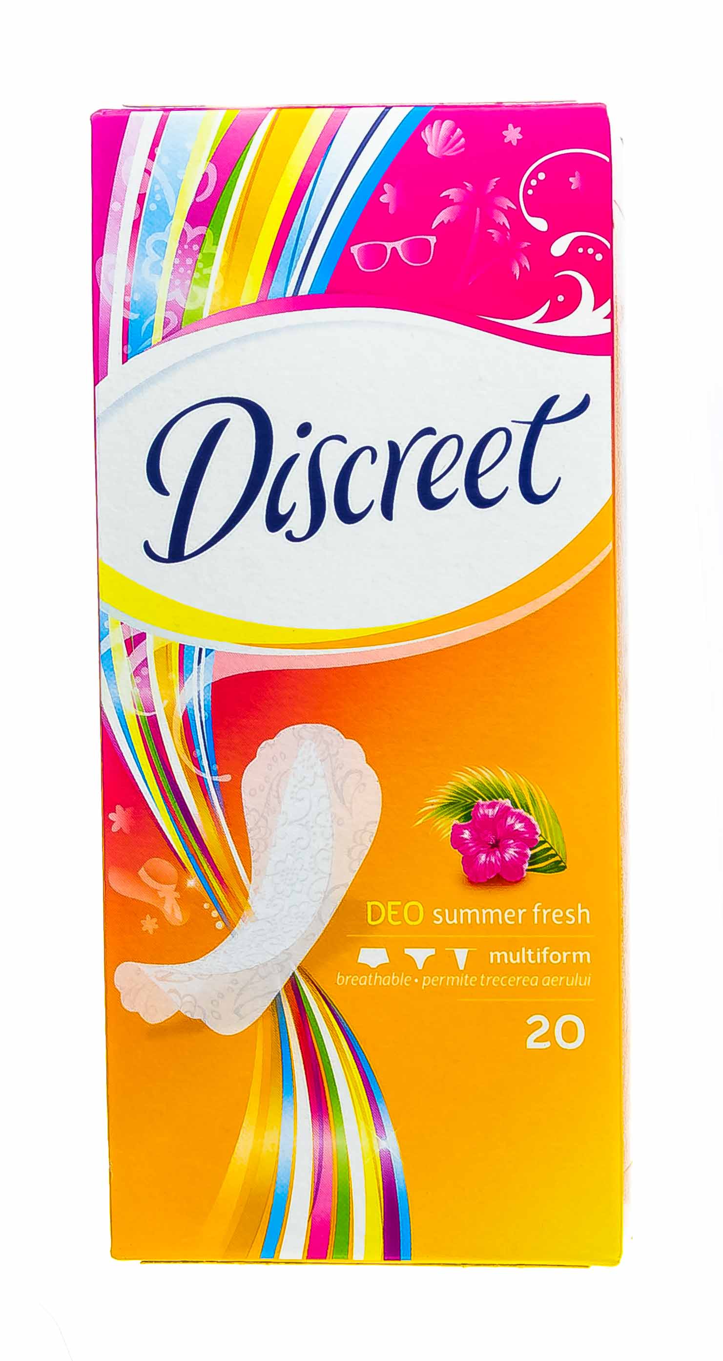 Discreet Прокладки ежедневные мультиформ, 20 шт (Discreet, D