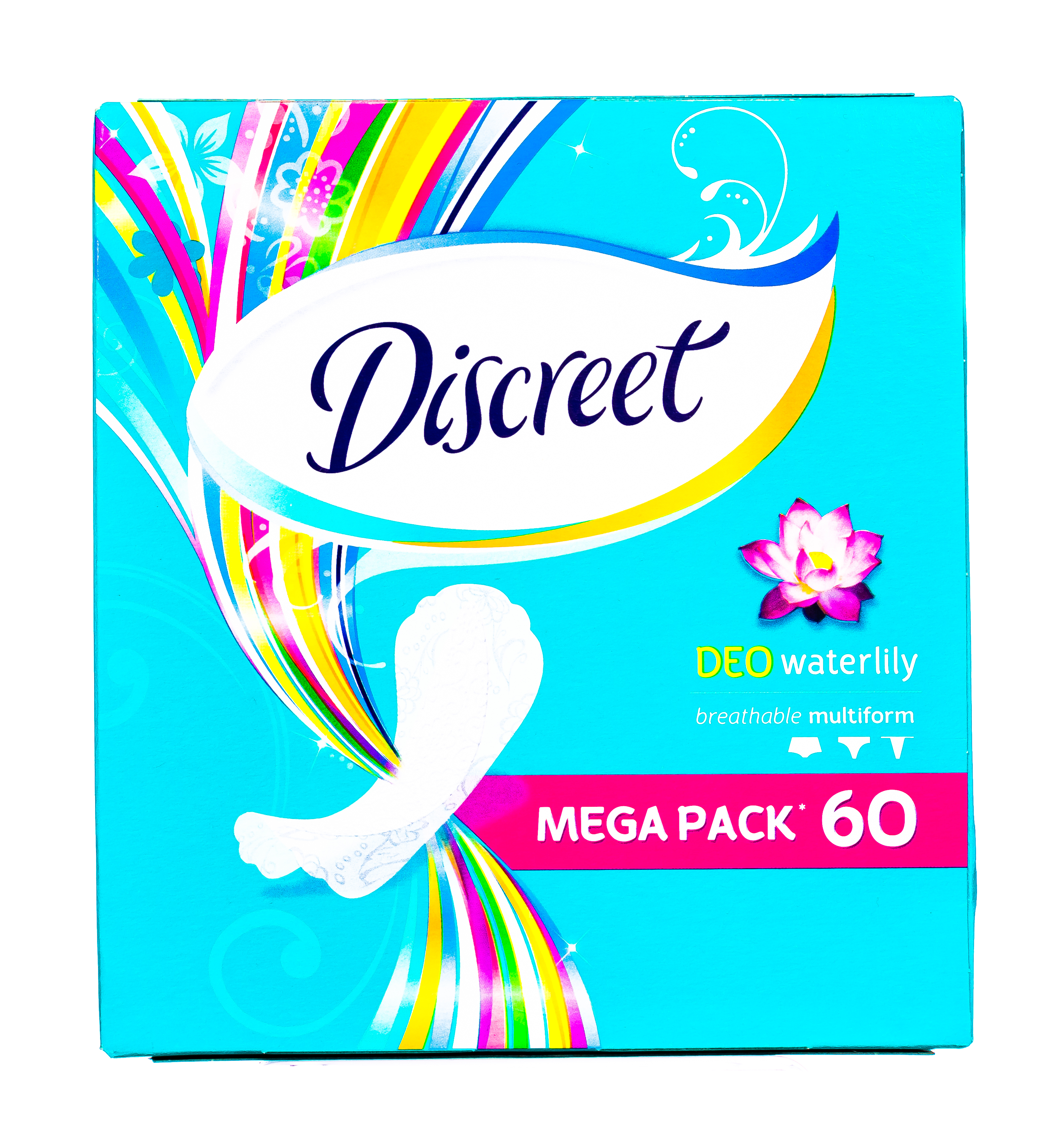 Discreet Ежедневные дышащие прокладки мультиформ, 60 шт (Dis