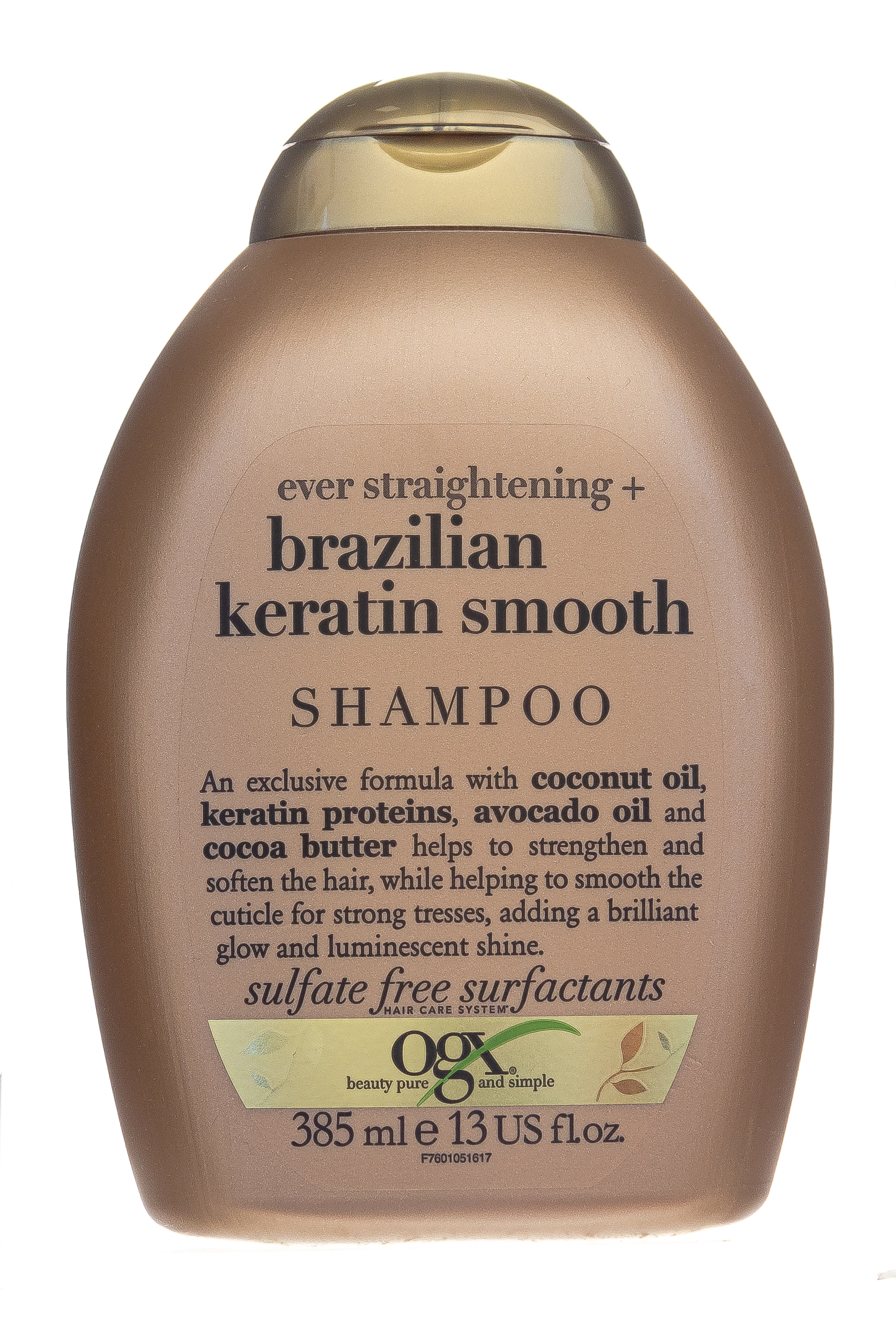 OGX Разглаживающий шампунь  для укрепления волос бразильский
