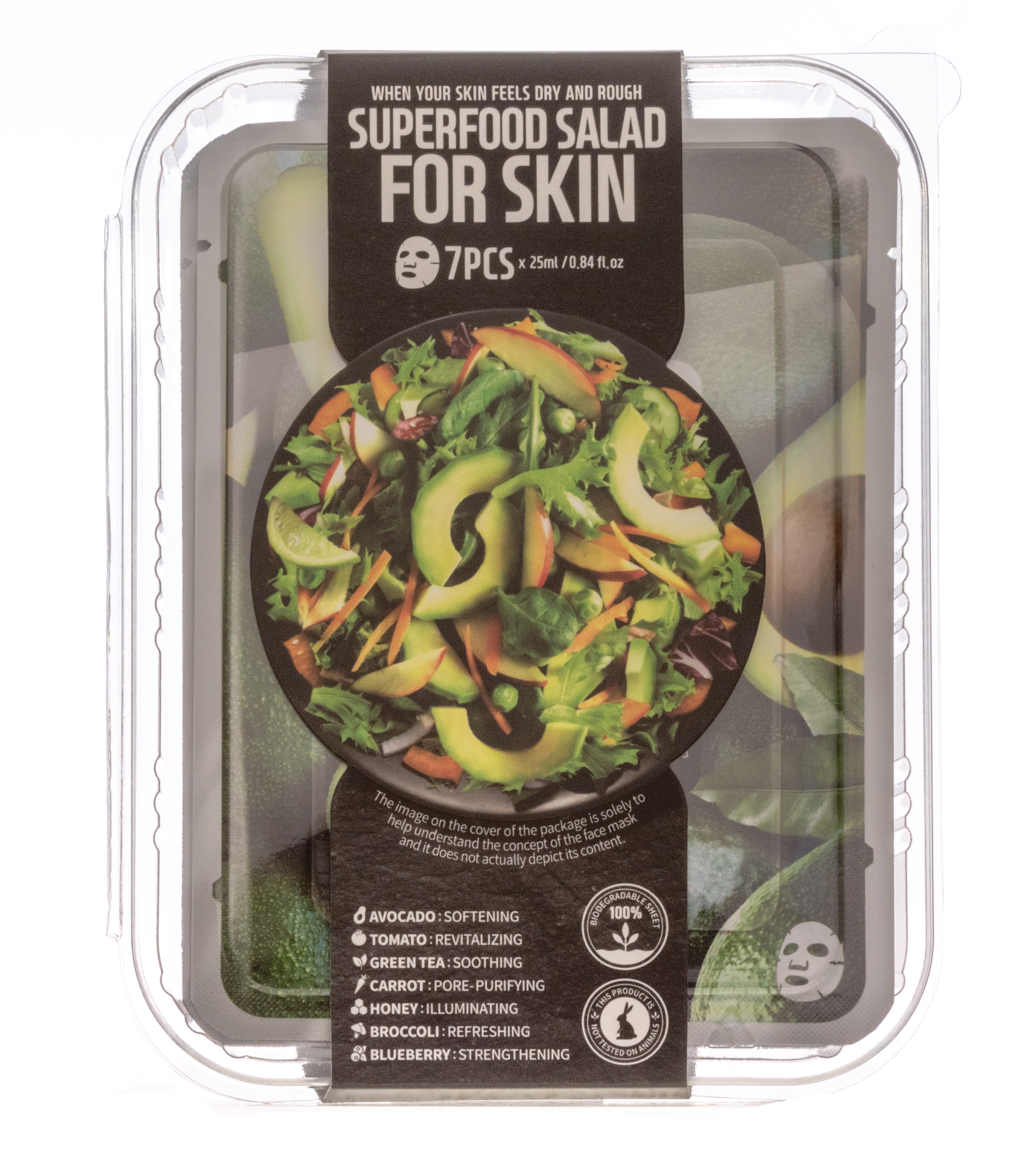 Superfood Salad for Skin Набор тканевых масок Для сухой и г