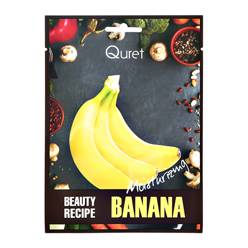 Маска для лица QURET BEAUTY RECIPE с экстрактом банана увлаж