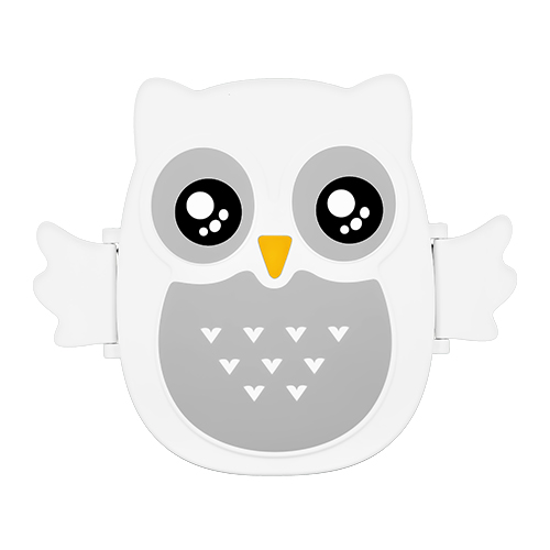 Ланч-бокс FUN owl grey premium