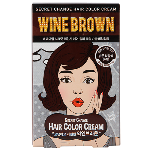 Крем-краска для волос MEDIHEAL SECRET HAIR тон Wine brown