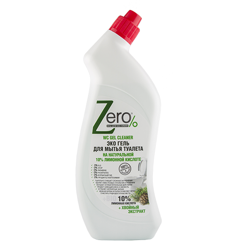 Эко гель для мытья туалета ZERO BIO с лимонной кислотой и хв