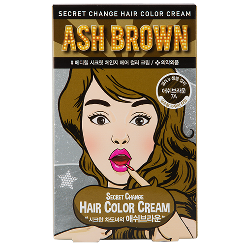 Крем-краска для волос MEDIHEAL SECRET HAIR тон Ash brown