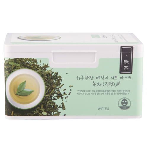 Маска для лица APIEU с экстрактом зеленого чая 33 шт