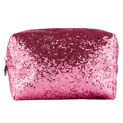 Косметичка LADY PINK SHINE ON прямоугольная glitter розовая