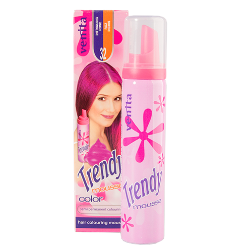 Мусс для волос красящий VENITA TRENDY COLOR тон 32 розовый 7