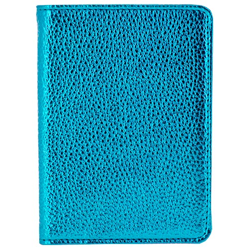 Обложка для паспорта LADY PINK голубая текстурная