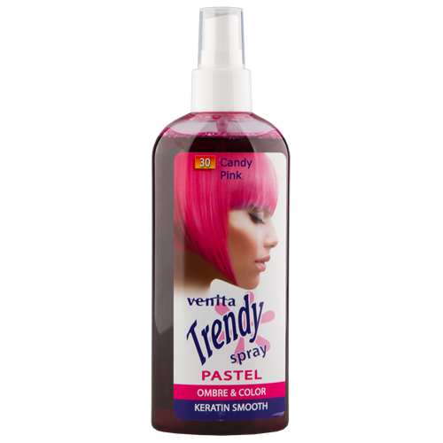 Спрей для волос красящий VENITA TRENDY COLOR тон Candy pink 