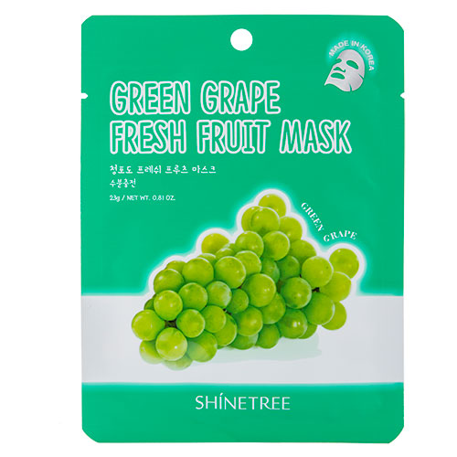 Маска для лица SHINETREE FRESH FRUIT с экстрактом зеленого в