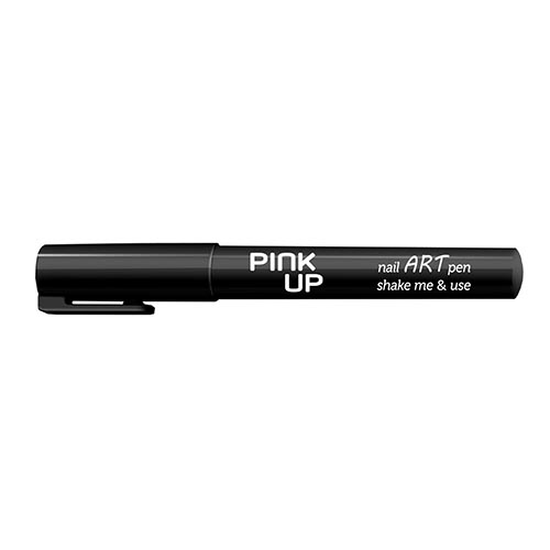 Фломастер для дизайна ногтей PINK UP NAIL ART PEN тон black