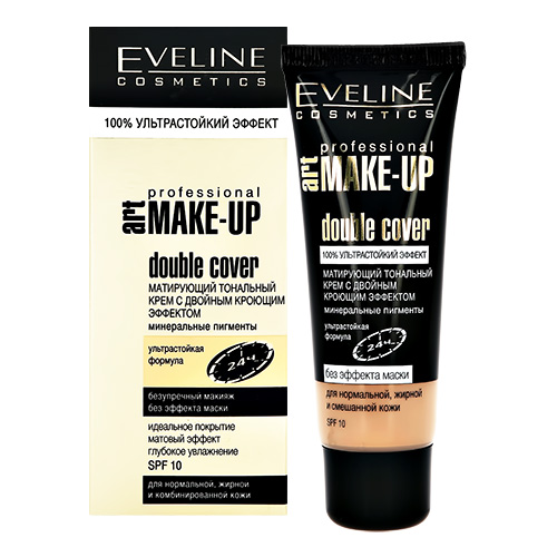 Крем тональный для лица EVELINE ART PROFESSIONAL MAKE-UP мат