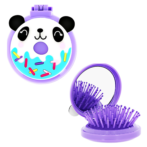 Расческа для волос с зеркалом MISS PINKY MAGIC фиолетовая