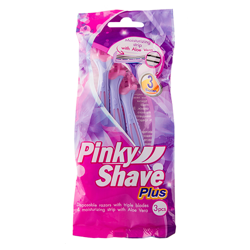 Станок для бритья PINKY SHAVE одноразовый женский с тройным 