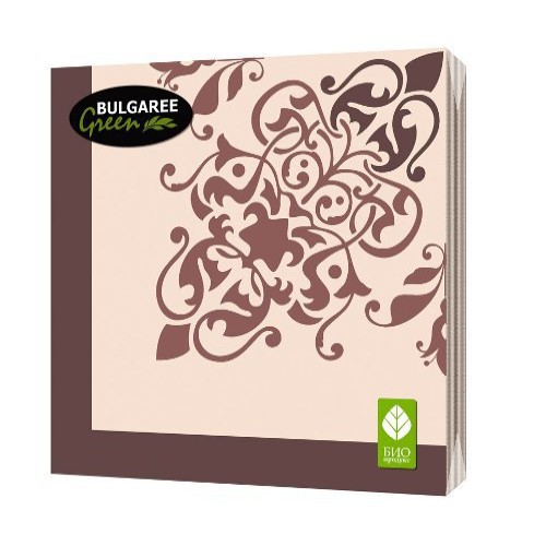 Салфетки бумажные BULGAREE GREEN трехслойные Классика 20 шт