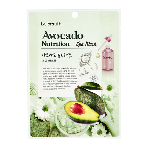 Маска для лица LA BEAUTE с экстрактом авокадо питательная 25
